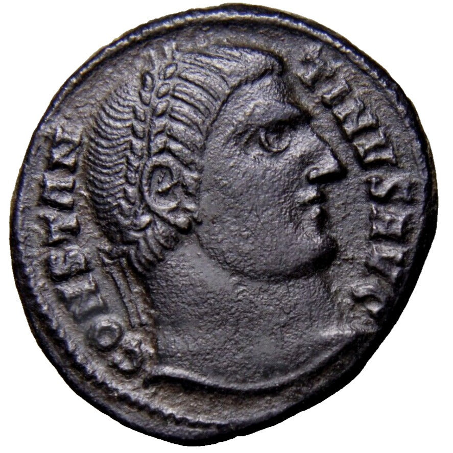 Constantine I. A.D. 307/10-337. AE 3 Alexandria Campgate SMALB Roman Coin COA