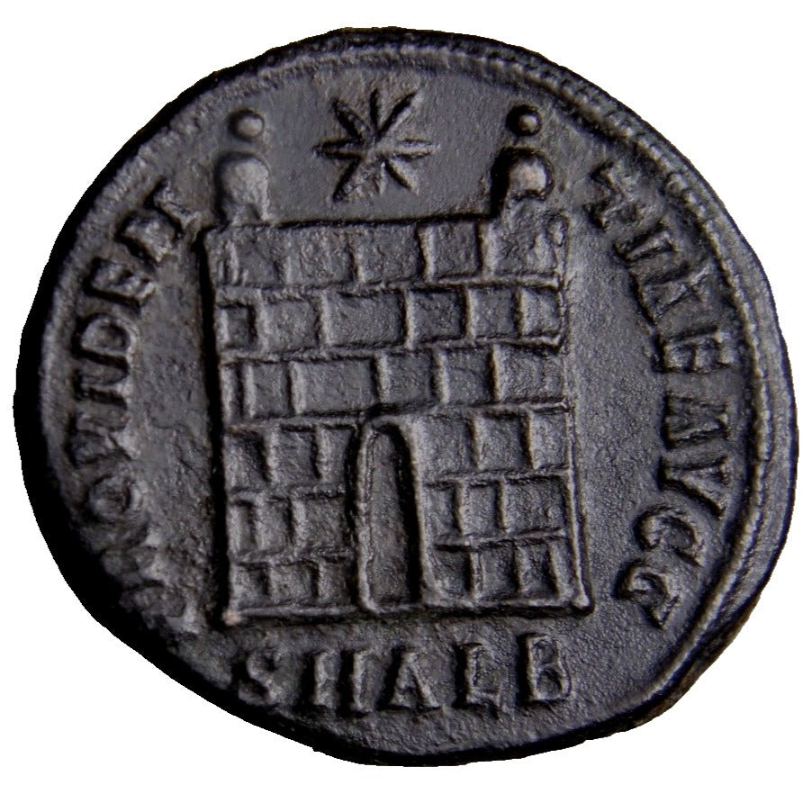 Constantine I. A.D. 307/10-337. AE 3 Alexandria Campgate SMALB Roman Coin COA