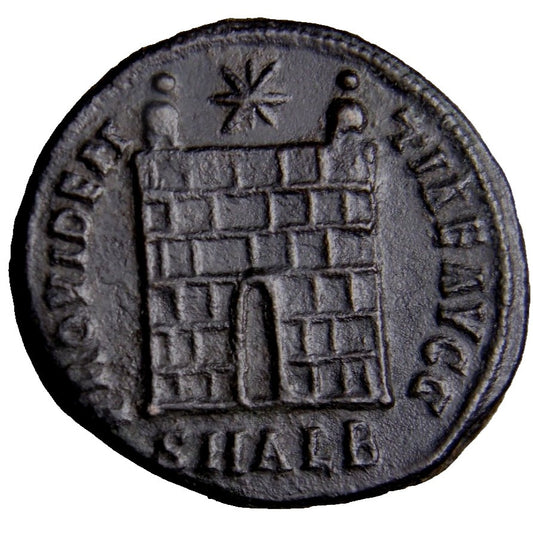 Constantine I. A.D. 307/10-337. AE 3 Alexandria Campgate SMALB Roman Coin COA